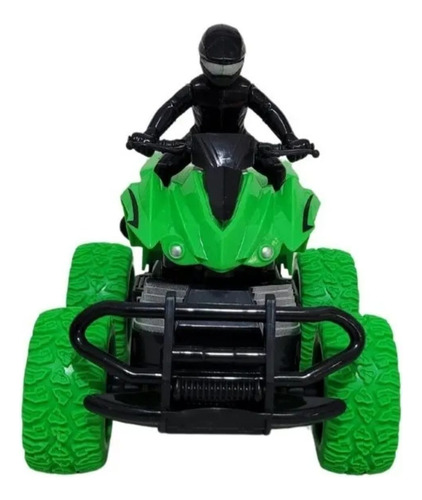 Cuatriciclo Motocicleta Cross Atv Radio Control Juguete Verde
