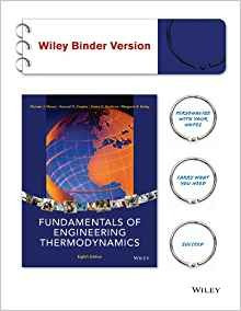 Fundamentals Of Engineering Thermodynamics 8e Binder Ready V