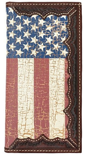 3d Bandera Americana Rodeo - Cartera Para Hombre (piel W841