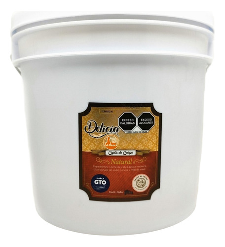Cajeta De Celaya La Delicia/ Cubeta 5kg /100% Leche De Cabra