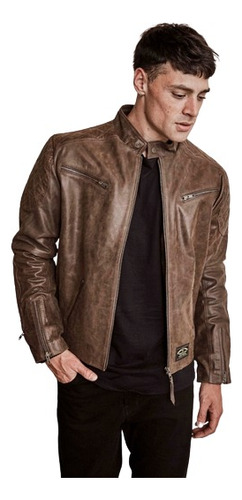 Campera De Cuero Brooklyn Riders Flagstaff (m)- Motor Dos