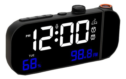 El Nuevo Reloj De Proyección Led Fm Radio Puede Buscar Autom