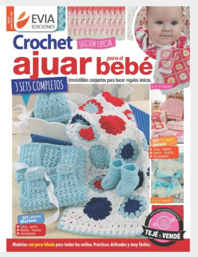 Libro : Crochet Ajuar Para El Bebe Conjuntos Para Hacer... 