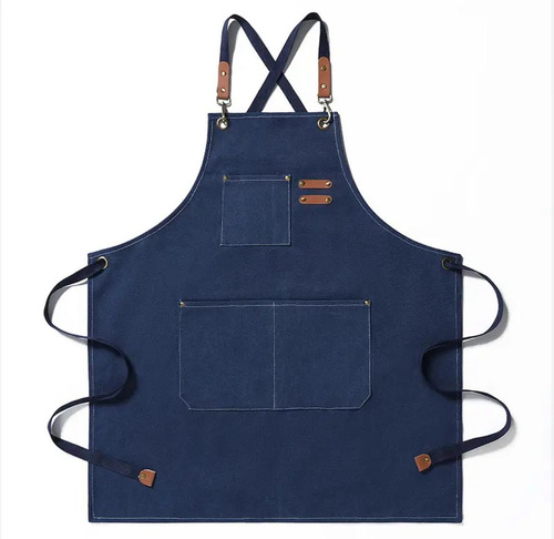 Delantal Gastronómico Unisex Jean Cocina Barbería Asado Chef