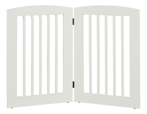 Ruffluv 2 panel Expansión Pet Gate, L, Blanco