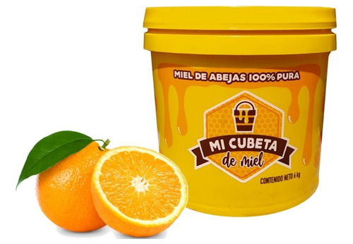  Miel De Abejas Natural (cubeta De 6 Kg) Miel De Naranjo