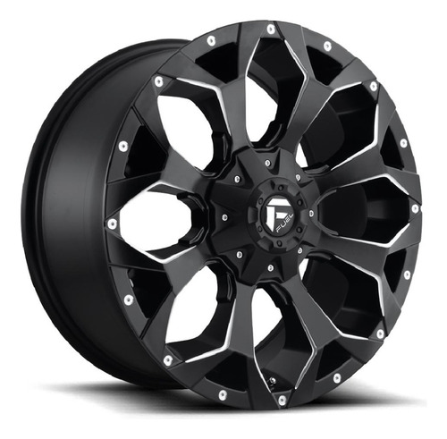 Rines Fuel D546-assault 20x10 5x114.3/127 Color Negro