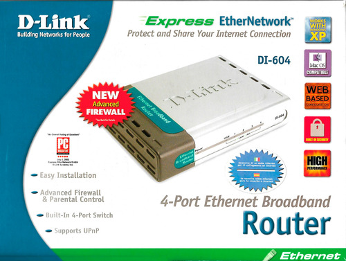 Router D-link Di-604 4 Puertos En Caja Original