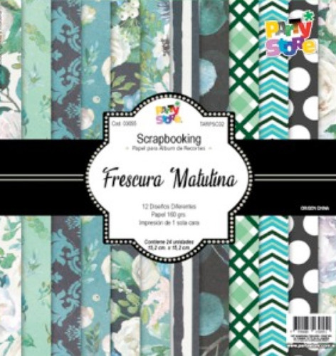Imagen 4 de 10 de Papel Scrapbooking Estampado Decoración Álbum X 24u De 15x15