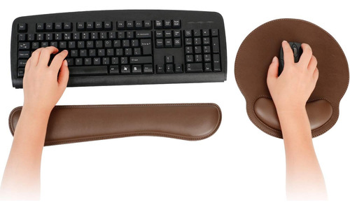 Reposamuñecas Para Teclado Y Mouse Con Soporte De Muñeca, Es
