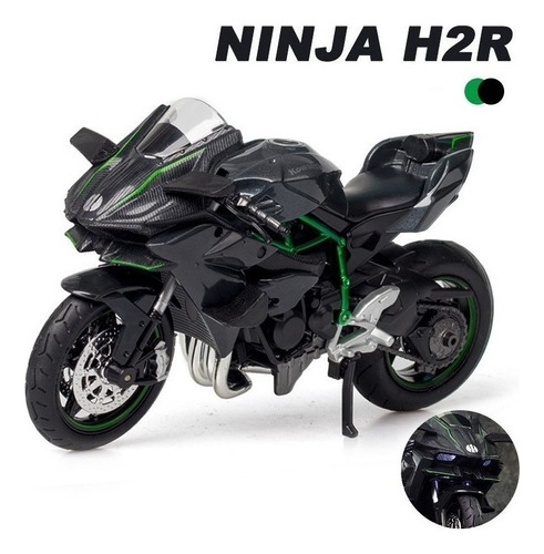 Kawasaki Ninjah2r Metal Miniatura Autos Luces Y Sonido 1: