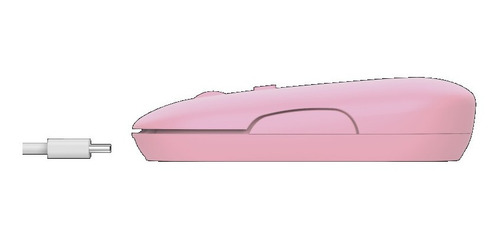 Imagen 4 de 6 de Mouse Inalambrico Bluetooth Trust Puck Rosa Recargable