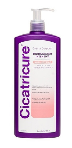 Imagen 2 de 5 de Cicatricure Crema Corporal Hidratación Anti-estrias X400 Tipo De Envase Botella Dosificadora