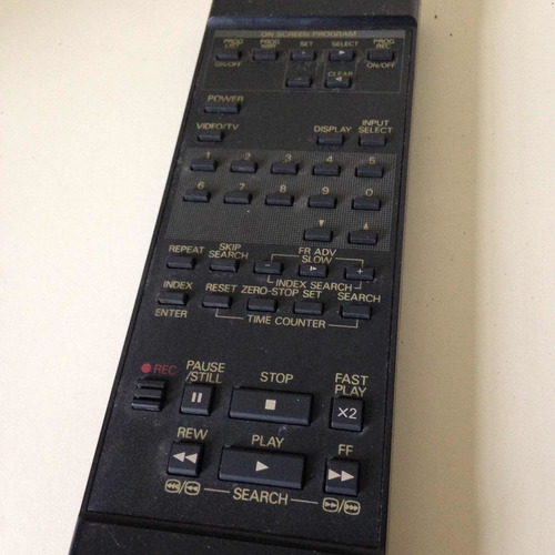 Controle Do Aparelho De Vhs Mitsubishi + Pilhas De Brinde!