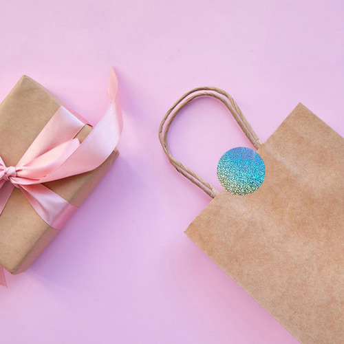1 Rollo De Pegatinas Decorativas Para Sobres Para Azul Claro