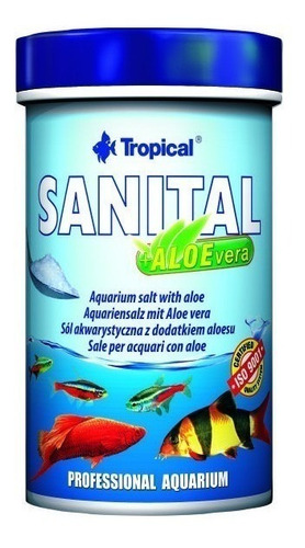 Tratamento Para Peixes - Tropical Sanital Aloe Vera 120gr