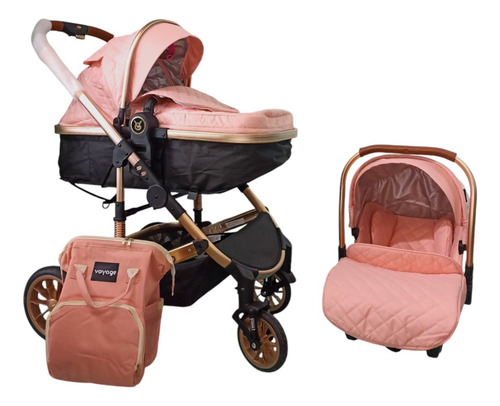 Conjunto Travel System Carrinho De Bebê +bb Conforto Moises