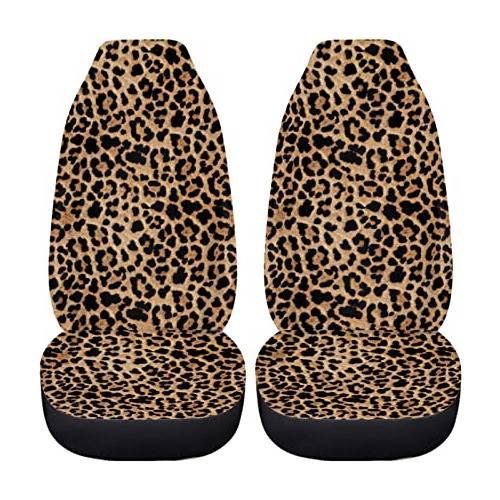 Fundas De Asiento De Coche De Leopardo Marrón Clásico...