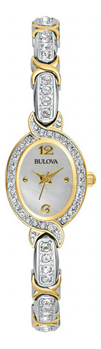 Reloj Bulova 98l005 Mujer Color De La Malla Plateado Color Del Bisel Plateado Color Del Fondo Plateado