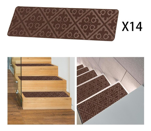 Alfombras Peldaños De Escaleras Tapetes De Marrón