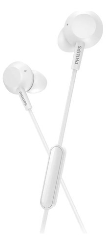 Imagen 2 de 2 de Auriculares Con Microfono Philips Tae4105 Earbuds In-ear Color Blanco