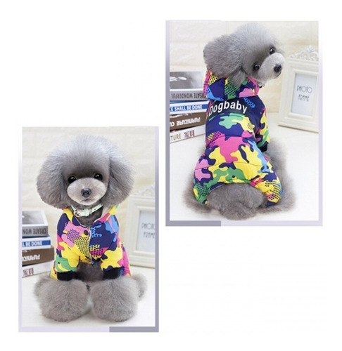 Imagen 2 de 2 de Parka Ropa Para Perros Camuflaje Talla Xxl Pethome