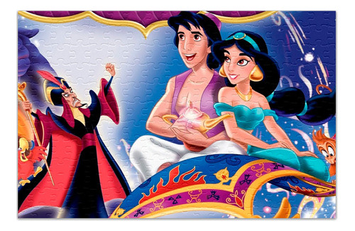 Quebra Cabeça Aladdin E Jasmine Personalizado 120 Peças