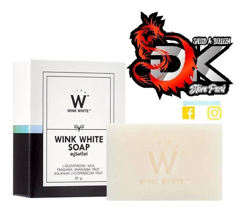 Wink White Soap Jabón Aclarante Tailandes Original Importado