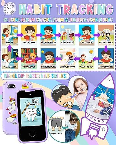 * Teléfono Inteligente Para Niños Unicornios Regalos Para K1