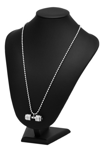 Corrente Halter Musculação Masculino J-1422 Aço Inox Prata