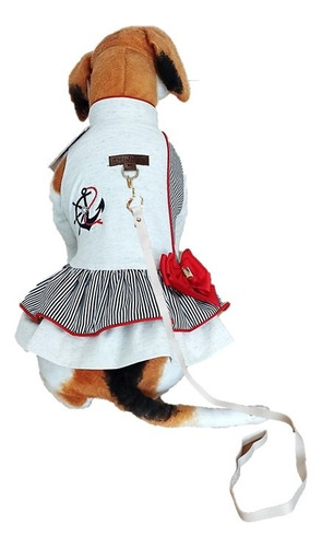 Roupa Roupinha Vestido Pet Cachorro Dudog Náutico