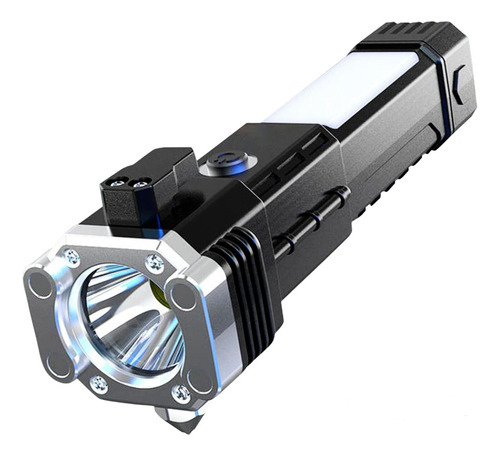Linterna Led 3w Torch Recargable Con Martillo Para Automóvil