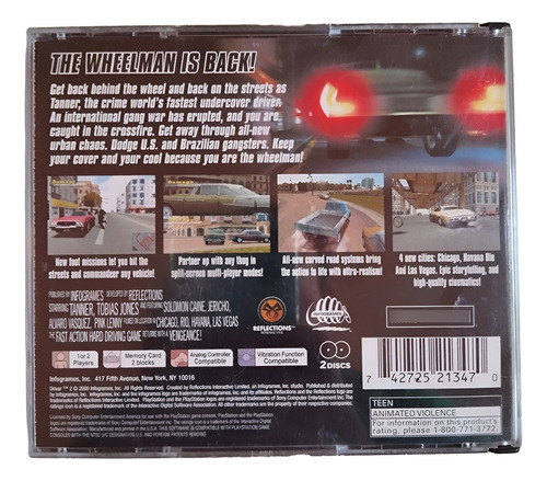 Driver 2 - Ps1 (Usado)