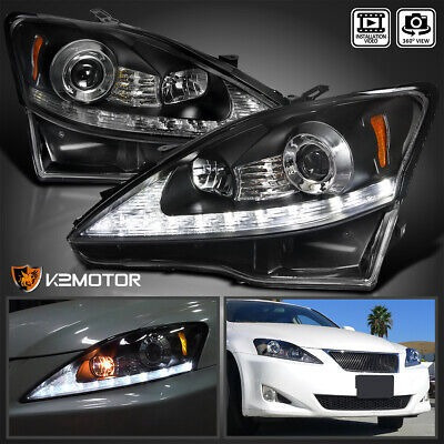 Black Fits 2006-2009 Lexus Is250 Is350 Led Signal Strip  Kg1