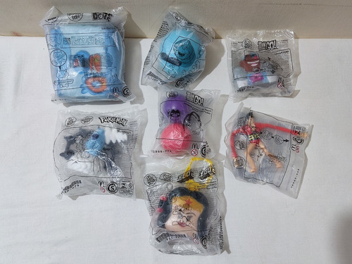 Lote 7 Figuritas Promos De Mcdonald Diferentes Personajes.