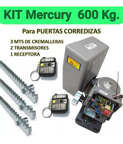 Kit Motor Para Portón Eléctrico Corredizo Codiplug 600kg