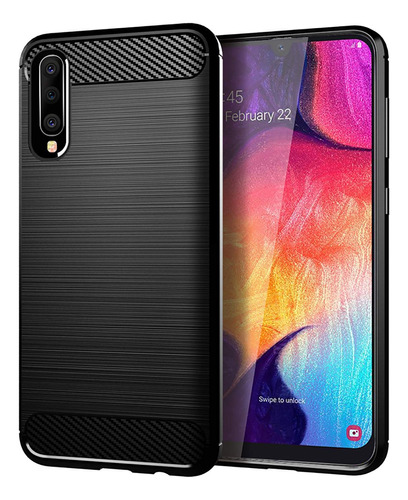 Funda Fiber Carbono Tpu Antigolpe Para Samsung A30s A50