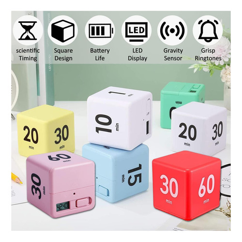 Temporizador De Cubos Dqdedian, Temporizador De Cocina Con Y