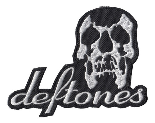 Deftones Parche Skull Logo Standard Adherible Shape