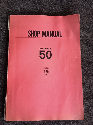 Manual Honda P 50 Año 1967