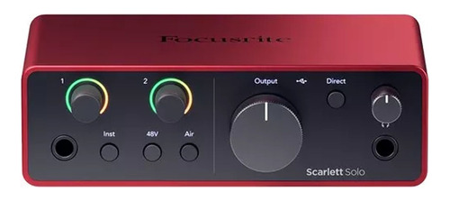 Interface De Audio Focusrite Scarlett Solo 4ta Gen Oferta!