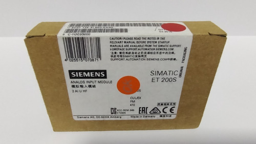 Cartão Clp Siemens 6es7 134-4bl02-0ab0 2ai U Hf Et200s Step7