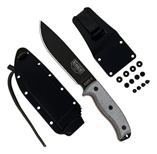 Esee Knives - Cuchillo De Hoja Fija 6p Con Funda De Polímero
