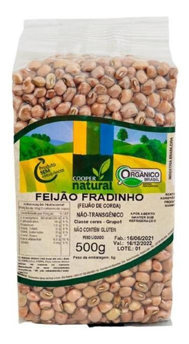 Feijão Fradinho Orgânico Coopernatural 500g