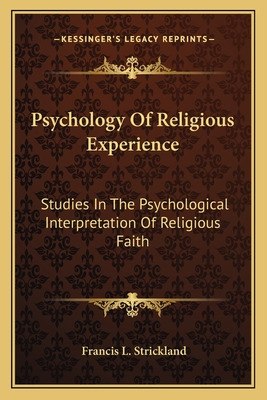 Libro Psychology Of Religious Experience: Studies In The ...