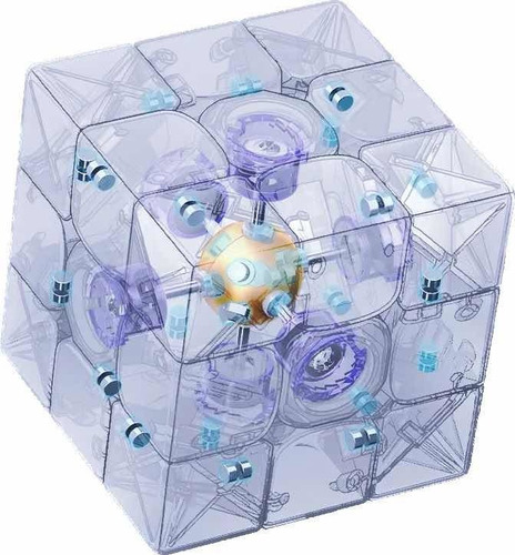 Cubo Mágico 3x3x3 Meilong M Magnético Profissional Cor Da Estrutura Stikerless