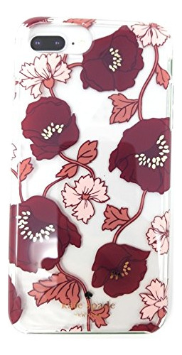 Floral Red Pink Gold iPhone Case Para With 8 Plus 7 6