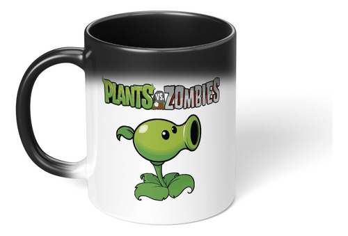 Taza Magica Cambia Color Plantas Vs Zombies Diseño 2