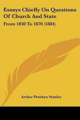 Libro Essays Chiefly On Questions Of Church And State - A...