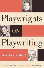 Libro Playwrights On Playwriting : From Ibsen To Ionesco